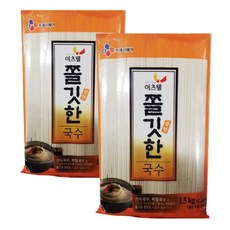 이츠웰 중면국수(쫄깃한)1.5Kg, 1.5kg, 2개