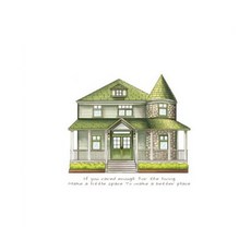 彩色霧面貼紙Sweet Home 06