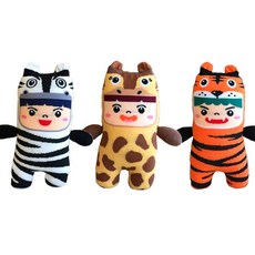 펠트박스 양말인형 만들기DIY, 얼룩말, 기린, 홀랑이, 1세트, 1개
