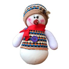 양말인형 만들기DIY 컨츄리 스노우맨, 컨츄리 스노우맨베이지 니트, 1개