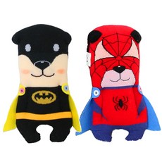 양말인형 만들기DIY 히어로즈 퍼피 시리즈, 배트독, 스파이더독, 1세트, 1개