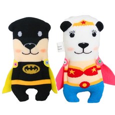 양말인형 만들기DIY 히어로즈 퍼피 시리즈, 배트독, 원더독, 1세트, 1개