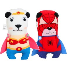 양말인형 만들기DIY 히어로즈 퍼피 시리즈, 원더독, 스파이더독, 1세트, 1개