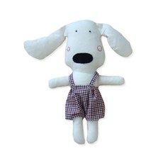 날아라미쎄스깡 멍멍 봉제인형, 체크, 30cm, 1개