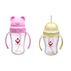 PLORA One Touch 吸管杯 200ml, 粉色