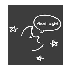 디자인수풀 달 자동차스티커 SP-G692, 화이트