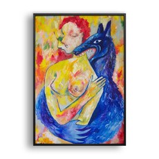 올뉴프레임 일러스트액자 Lover, 알류미늄