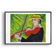 일러스트액자 Man With The Red Violin, 알루미늄