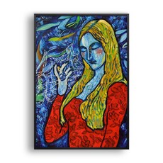 올뉴프레임 일러스트액자 Alice in blue, 알류미늄
