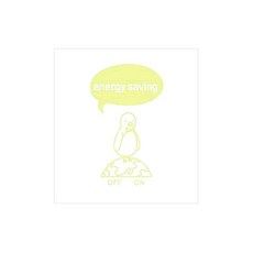 Design Soopool 企鵝角色貼紙, 淺橄欖色