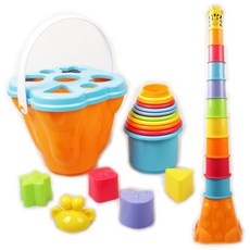 매직캐슬 쌓고 끼우는 놀이 세트, 혼합색상, 1세트