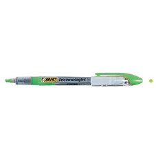 BIC Big Ball Techno螢光筆, 綠色, 12個