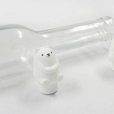 미킵 곰주 와인스토퍼, 흰색, 1개