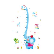 아리코 코끼리 코 키재기 스티커, 혼합 색상