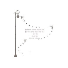 필하우스 시트지 A48-요정과가로등, 그레이