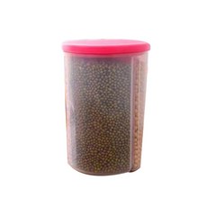 3분할 원통형 보관함, 핑크, 1개