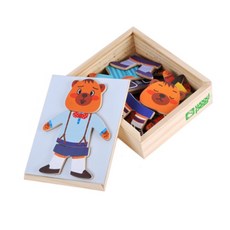 우드피아 곰돌이 자석 퍼즐, 곰돌이 자석퍼즐 3등분, 1개