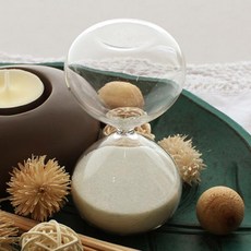 River Green玻璃沙漏, 白色的