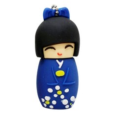 Kalron Kokeshi 32GB USB隨身碟, 藍色