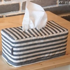 灰色條紋方形面紙盒