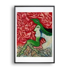 all new frame 鳥不能飛圖案掛畫 A1