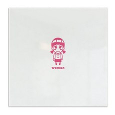 彩色霧面貼紙 女廁, SP-C259