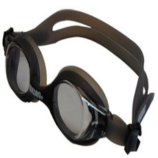 AQUWIN 一般鍍膜一體式鼻托泳鏡 CJV70, 煙灰色