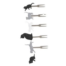 까사미아 앙팡)캣츠포크(0182283), 혼합 색상, 6개입