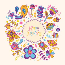 명화그리기 20 x 20 cm, HAPPYBIRTHDAY, 1개