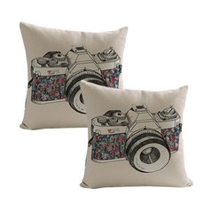 카메라 쿠션커버 2개
