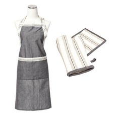 圍裙+烤箱手套+鍋子隔熱墊 KN015, 1個, 海市蜃樓