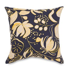 casamia 花朵印花抱枕, 靛青