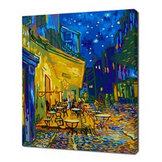 ECO SOLE DIY數字油畫 名畫系列 FX0363 阿爾勒的論壇廣場咖啡座 c.1888 BY 文森・梵谷 4050, 單一顏色, 1個
