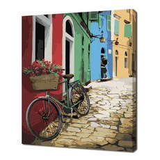 ECO SOLE DIY油畫 DX8240 布拉諾島村莊小巷 3040, 混色, 1組