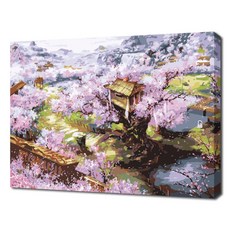 ECO SOLE DIY數字油畫 夢遊桃源圖 4050, 單一顏色, 1個