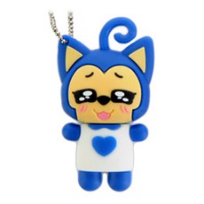 Kalron 魅力滿分貓咪 角色 USB隨身碟 32GB, 藍色