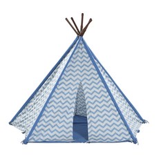 까사미아 키즈 로디티피 놀이텐트, 블루 + 화이트, 1개