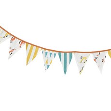 까사미아 NB 키노플래그 가랜드, 핑크 +  그린, 1개