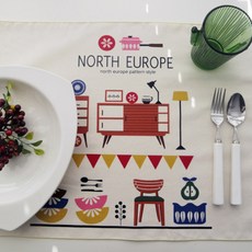 Maison Textile 北歐旅行多用途餐巾套組 4, 黃色的, 1個