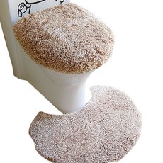 aryko 可愛的馬桶蓋和地墊 SET, 1組, 棕色