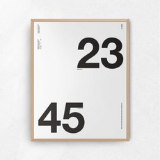 HelloArtist 數字印花裝飾掛畫, 淺木色