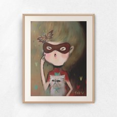 헬로우아티스트 파트너고양이갤러리액자, 네추럴