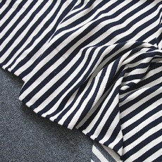 Maison Textile野餐墊兼地墊 复古Skinny Marine Look 3人用, 深藍色