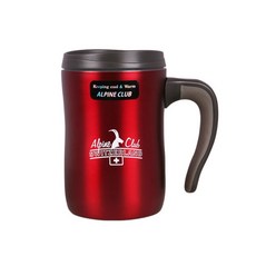 스위스 알파인클럽 솔리드 머그컵, 레드, 1개