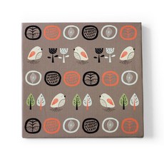 mallang LUNA 麻雀圖案帆布裝飾掛畫