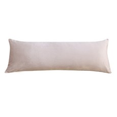 BED&DECO 素色柔軟極細纖維長靠枕套