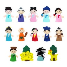 CHUNG YANG TOY 毛氈手指玩偶組, 傳統故事