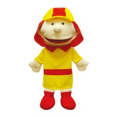 kkumi-nara 豐滿的口腔職業手偶人物木偶, 消防員