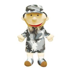 kkumi-nara 豐滿的口腔職業手偶人物木偶, 軍人