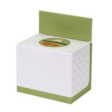 凸出長方形紙存錢筒 20入, 綠色, 1套